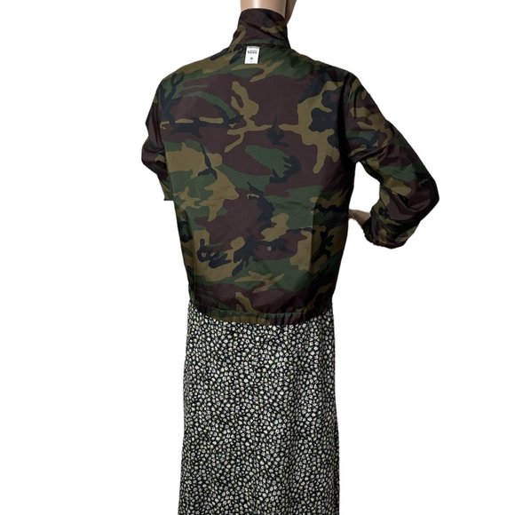Vans Sport Check Reversible Jacket Black Casual Camo Women's Size XS VN0A4SB2BLK - Picture 8 of 12